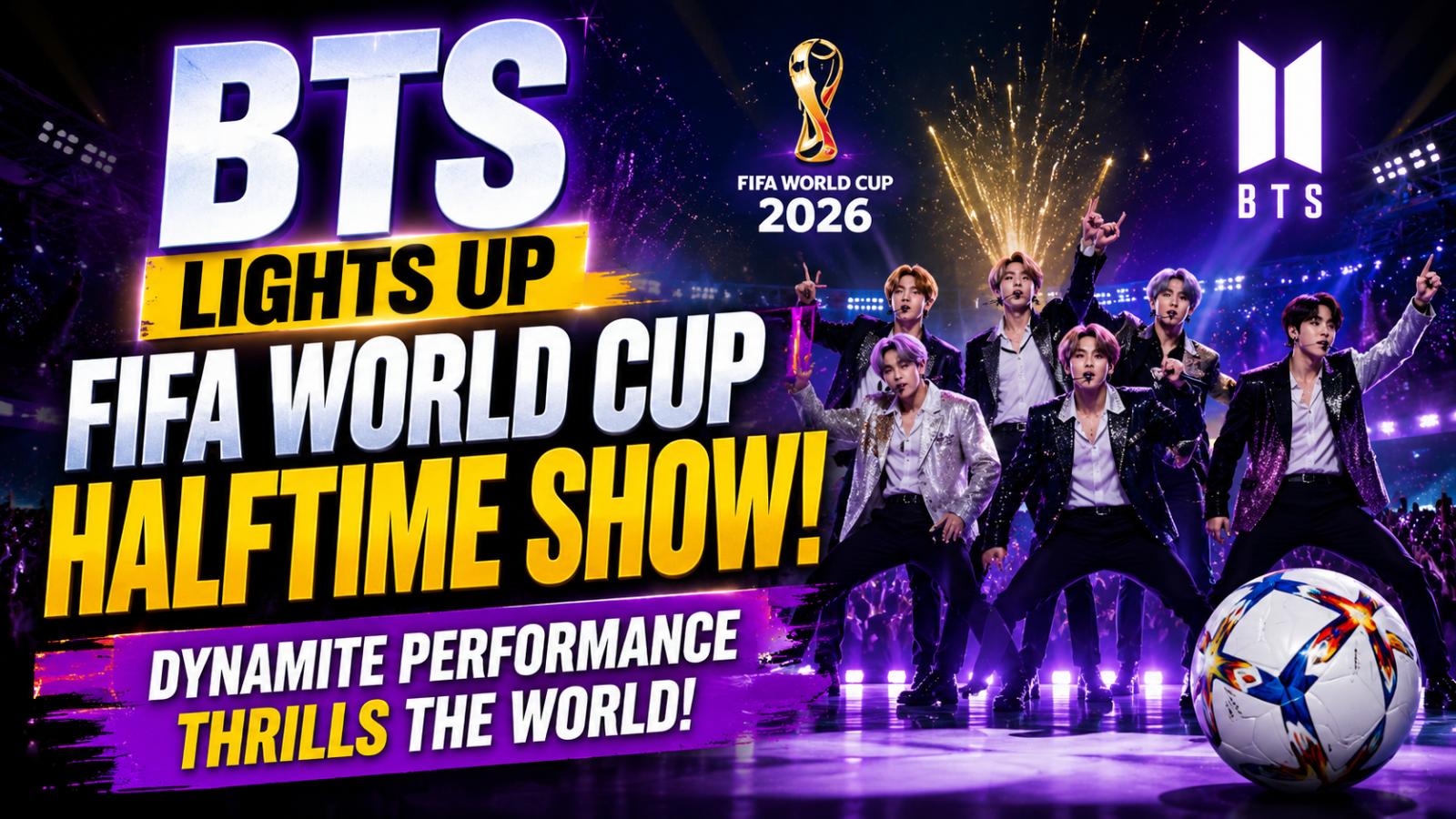 BTS Performs Dynamite at FIFA World Cup Final Halftime Show