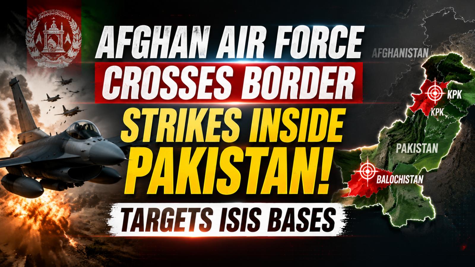 Afghan Air Force conducts strikes inside Pakistan targeting ISIS bases