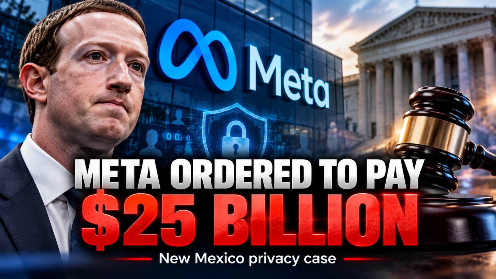 Meta Ordered to Pay $25 Billion in New Mexico Privacy Case