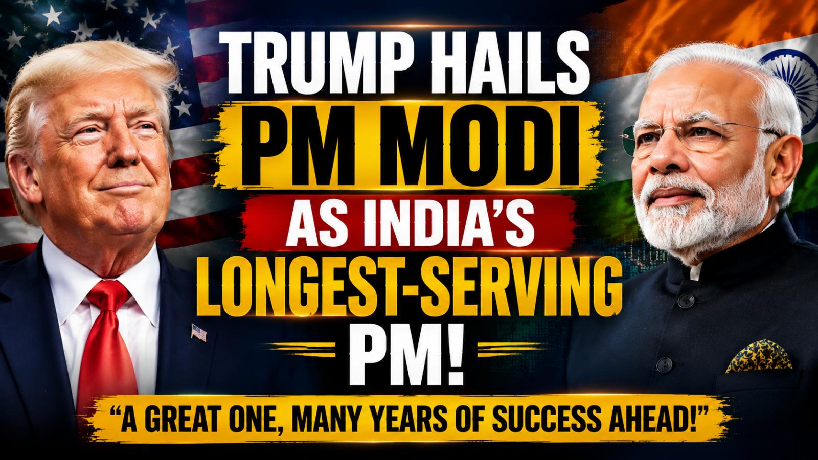 Trump and world leaders congratulate PM Modi on record tenure