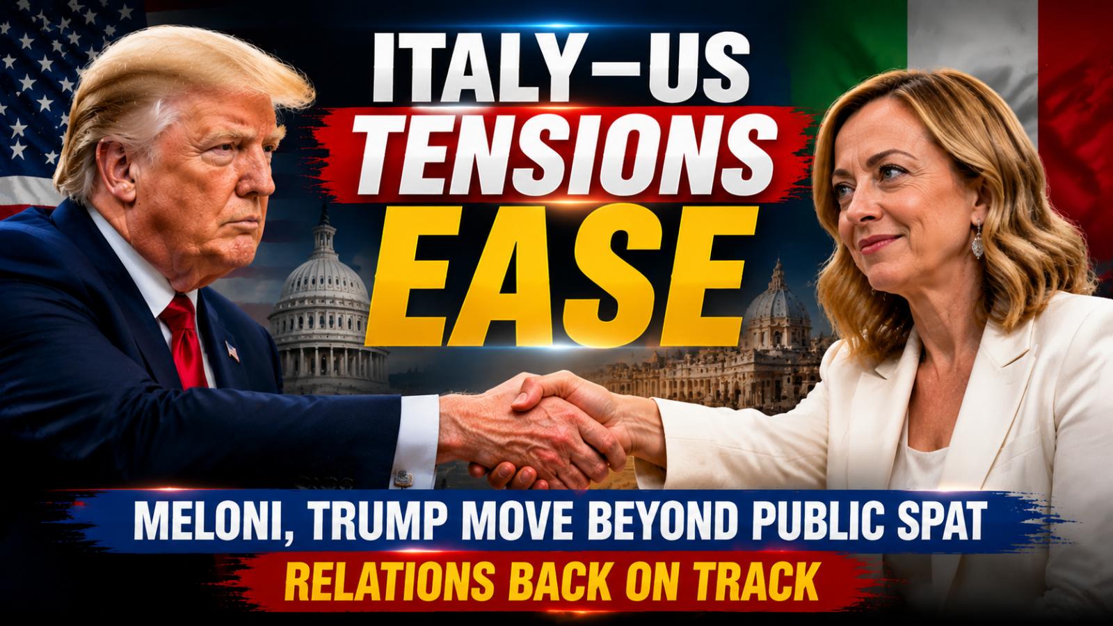 Trump–Meloni tensions ease as Italy–US diplomatic dispute cools down