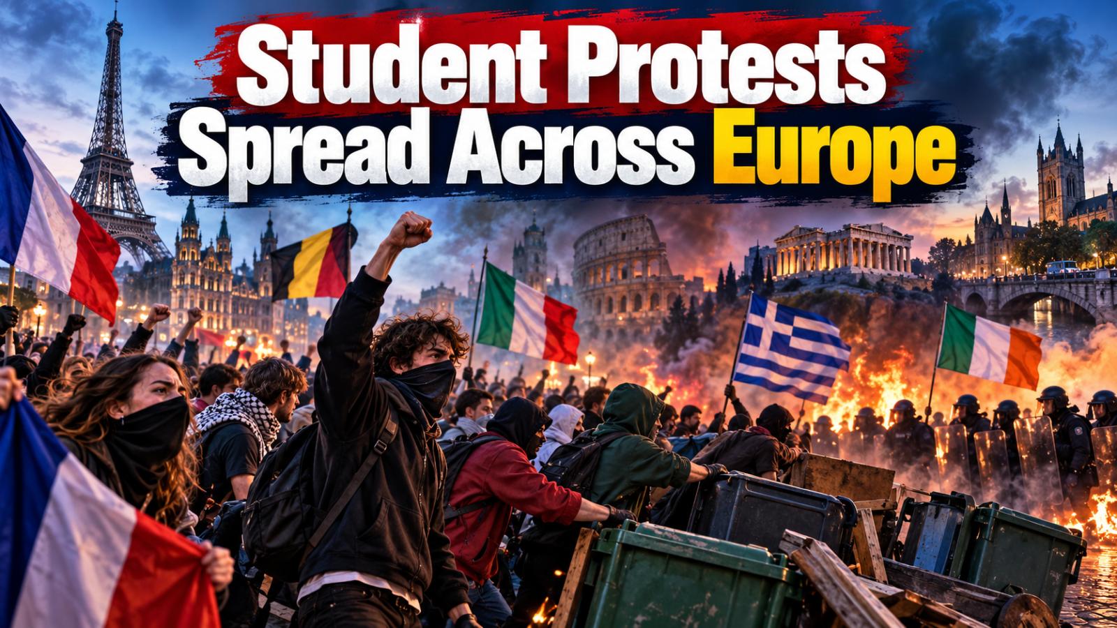 Europe student unrest wave spreads beyond France