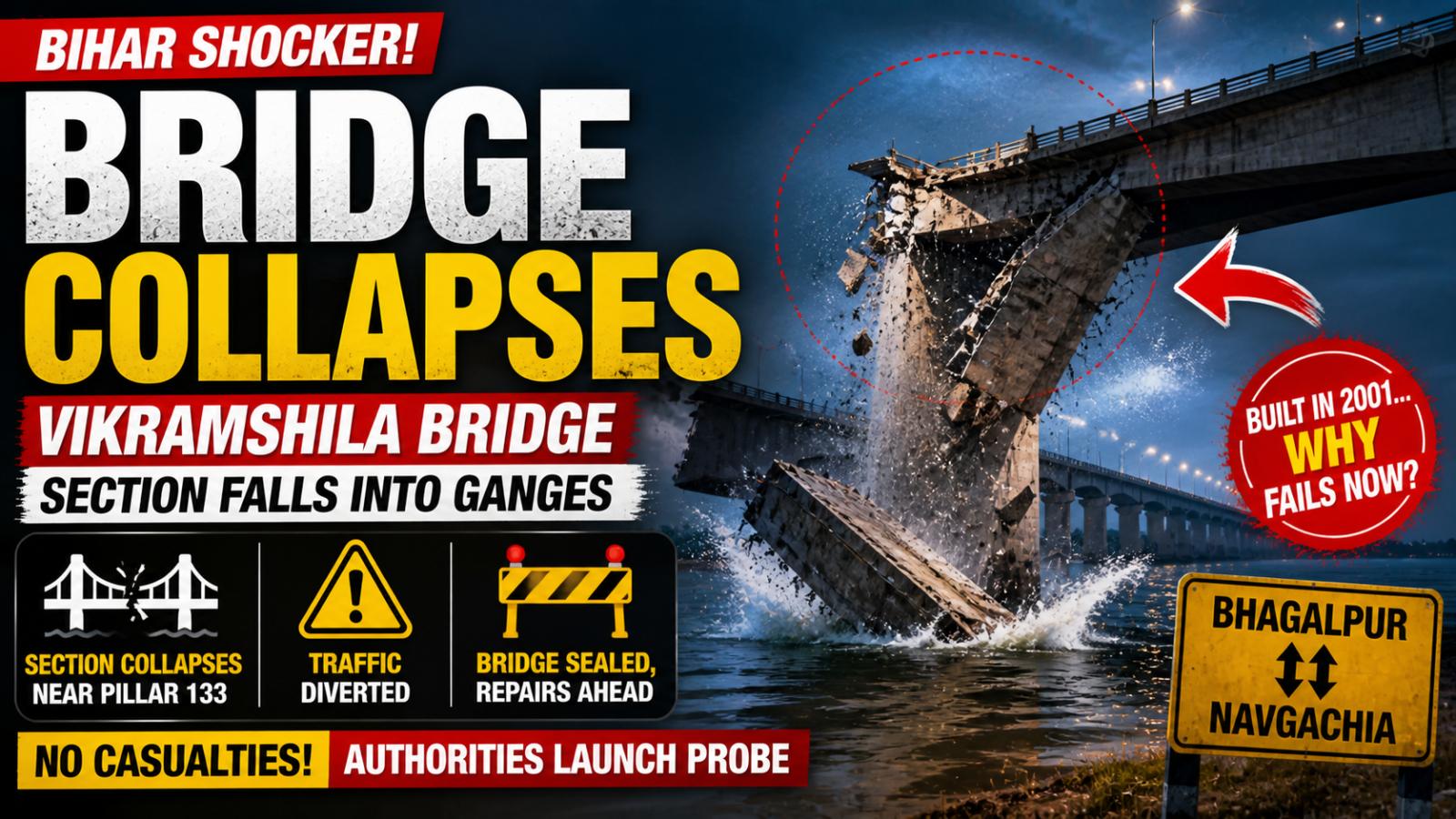 Bihar Bridge Collapse Sparks Infrastructure Safety Concerns