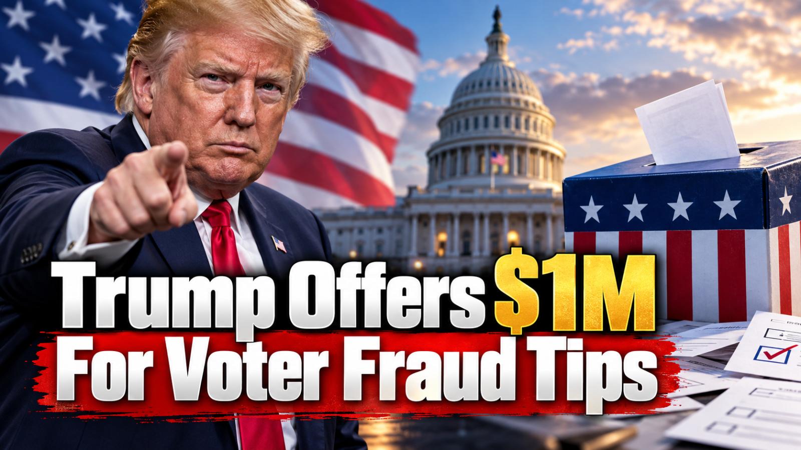 Trump Offers $1 Million Reward for Voter Fraud Tips Before Midterms