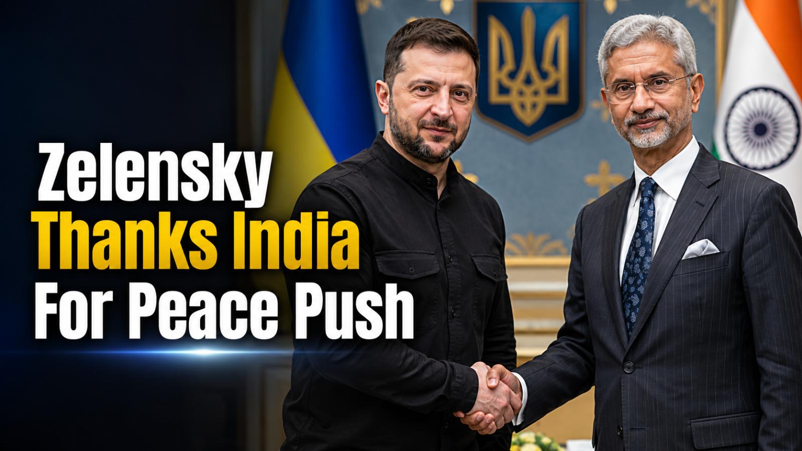 Zelensky thanks India for peace push after Jaishankar meeting