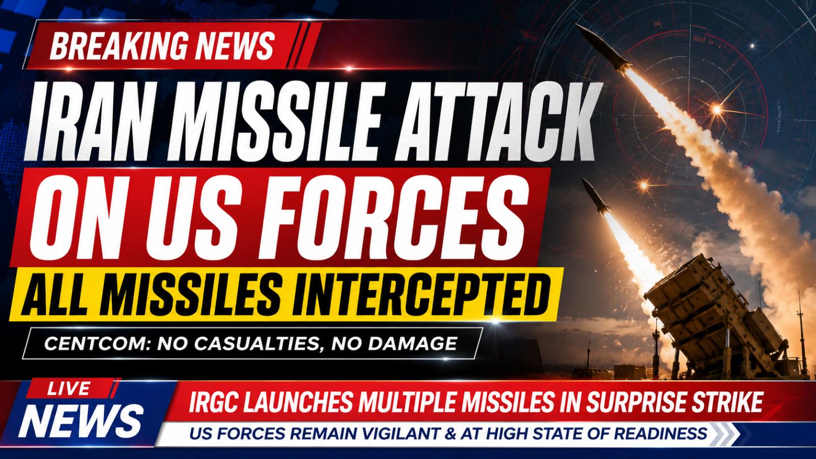Iran missile attack targets US forces after Trump pause