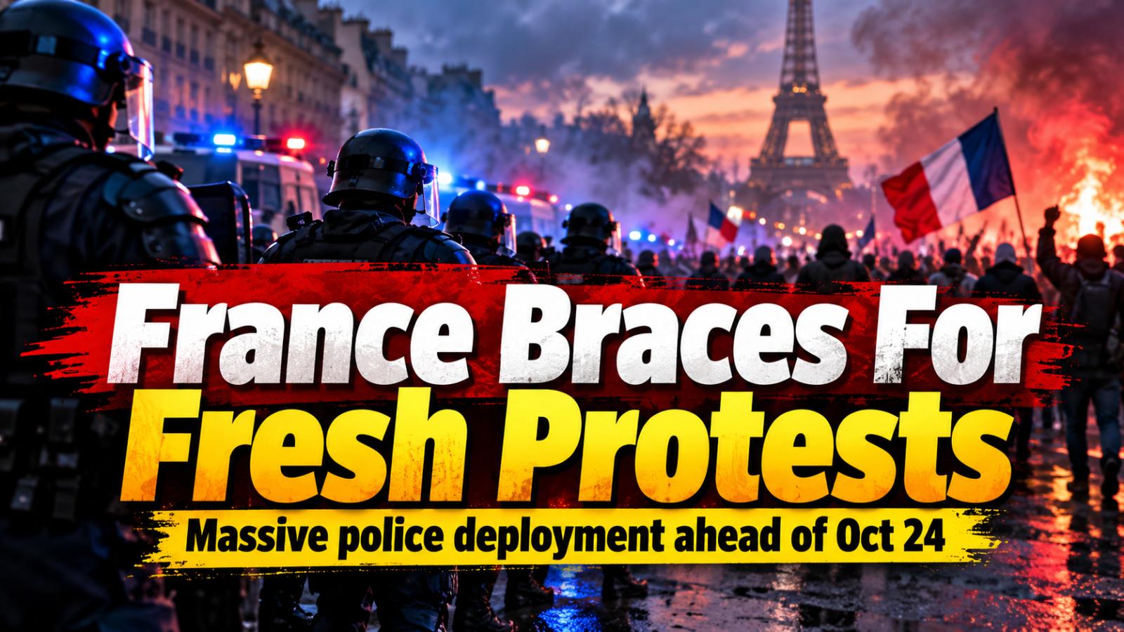 France deploys massive police force ahead of October 24 protests