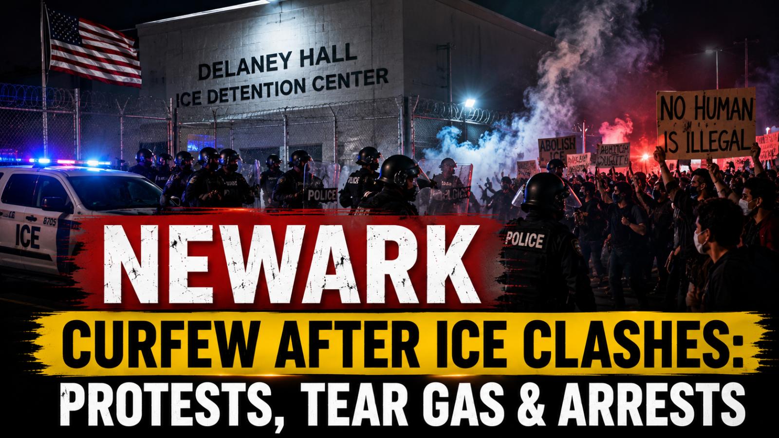 Newark Imposes Curfew Amid ICE Detention Center Protests