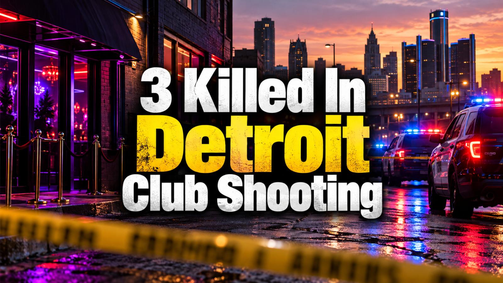 Detroit After-Hours Club Shooting Leaves 3 Dead, 4 Injured