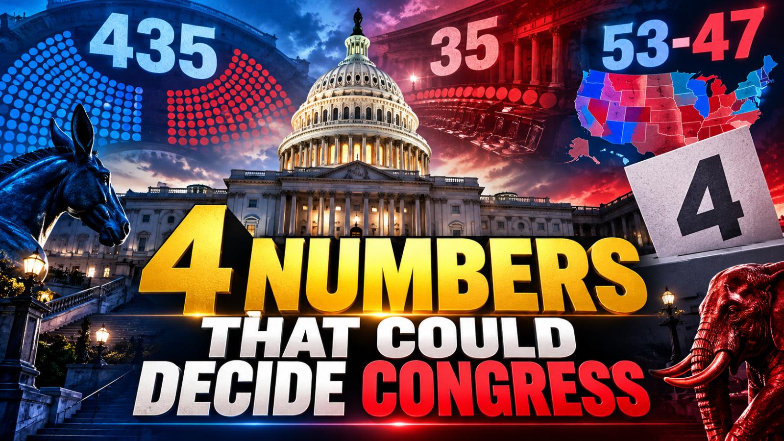 US midterms 2026 numbers 4 figures that could decide Congress