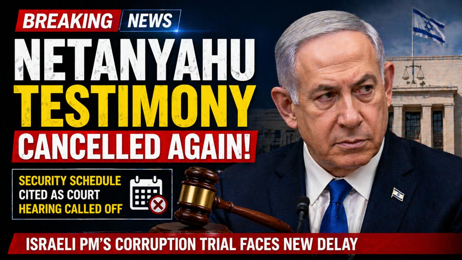 Israeli PM Netanyahu Trial Faces Fresh Delay Over Security Schedule