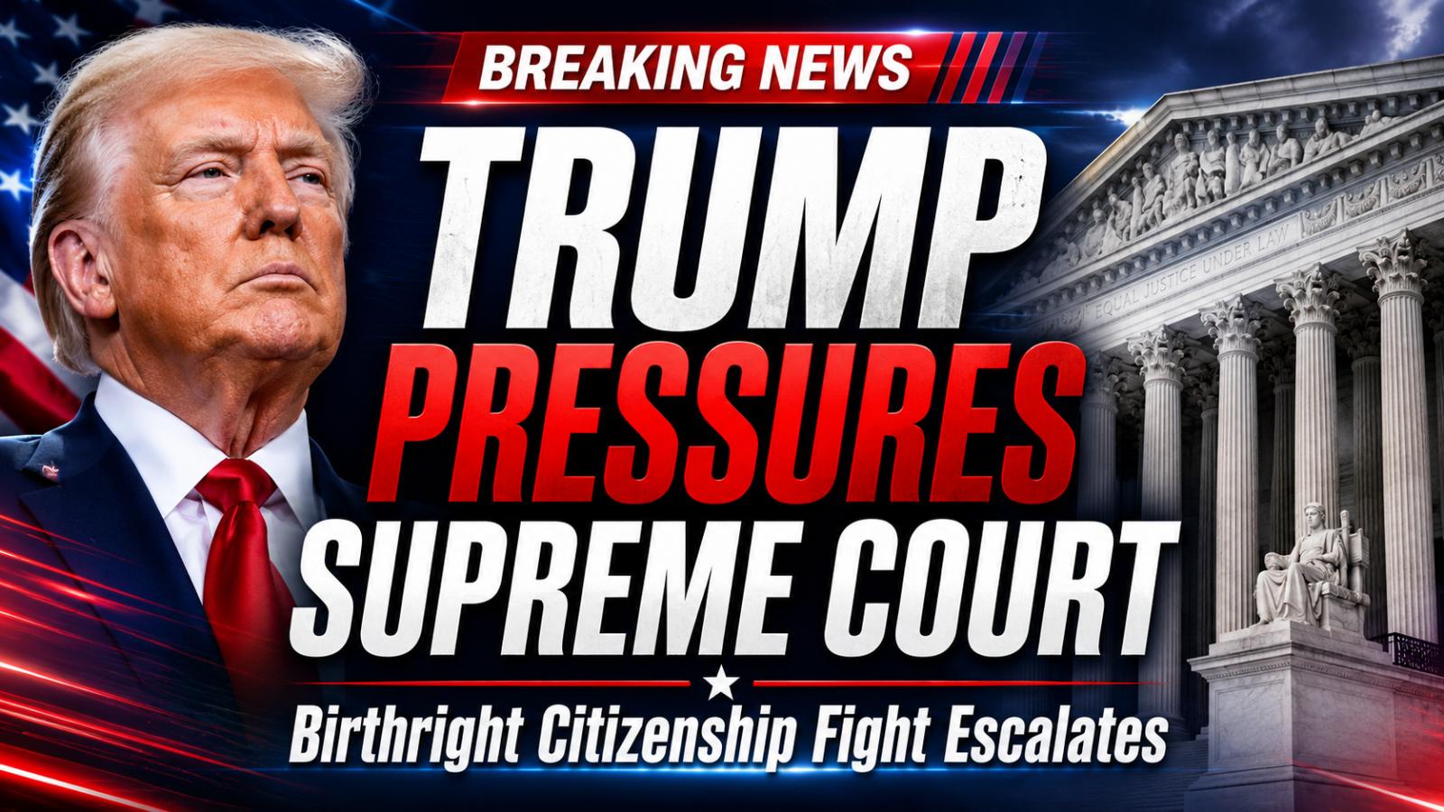 Trump Warns Supreme Court Over Birthright Citizenship Ruling