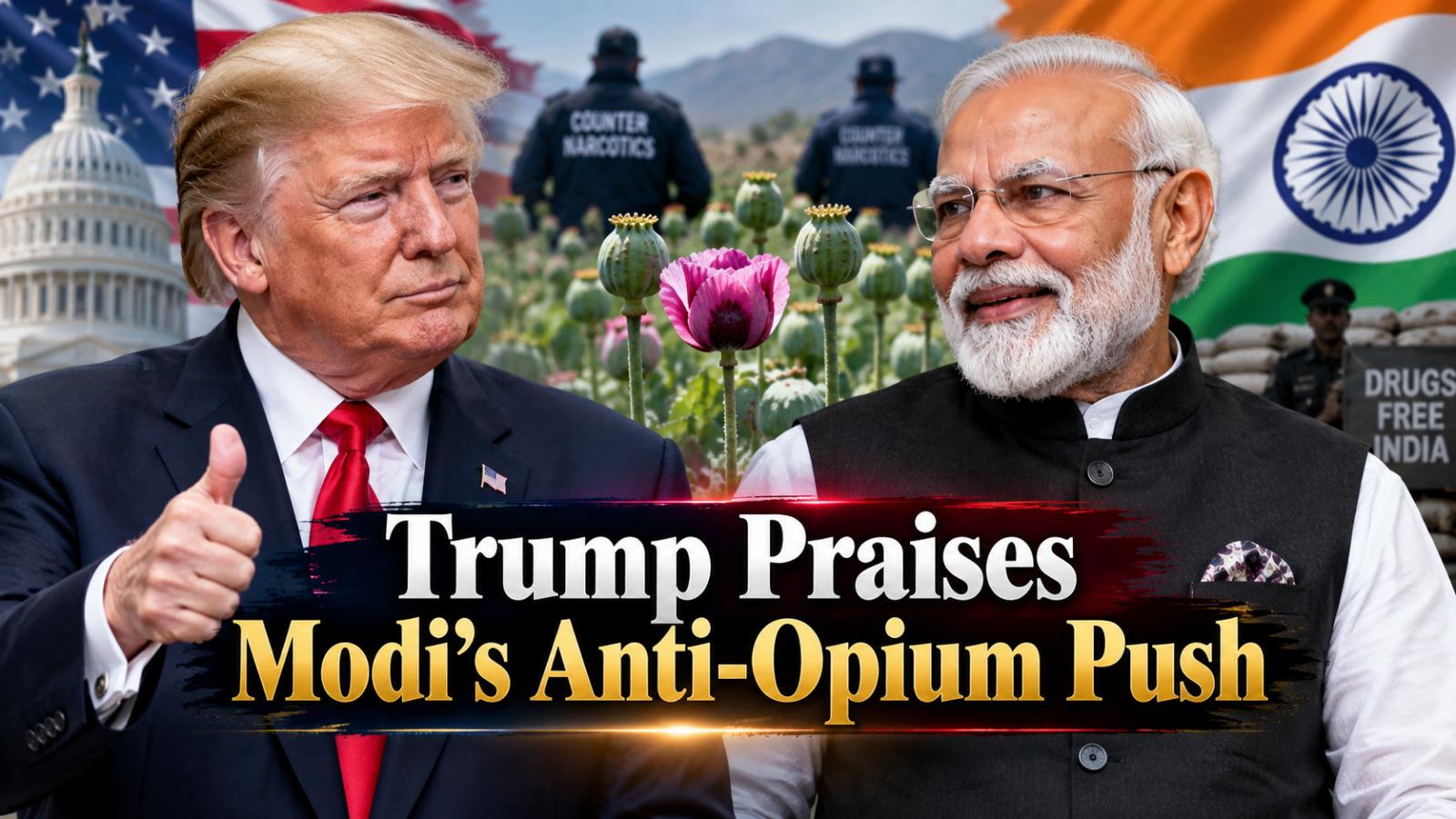 India US Drug List 2027: Trump Praises Modi’s Anti-Opium Drive