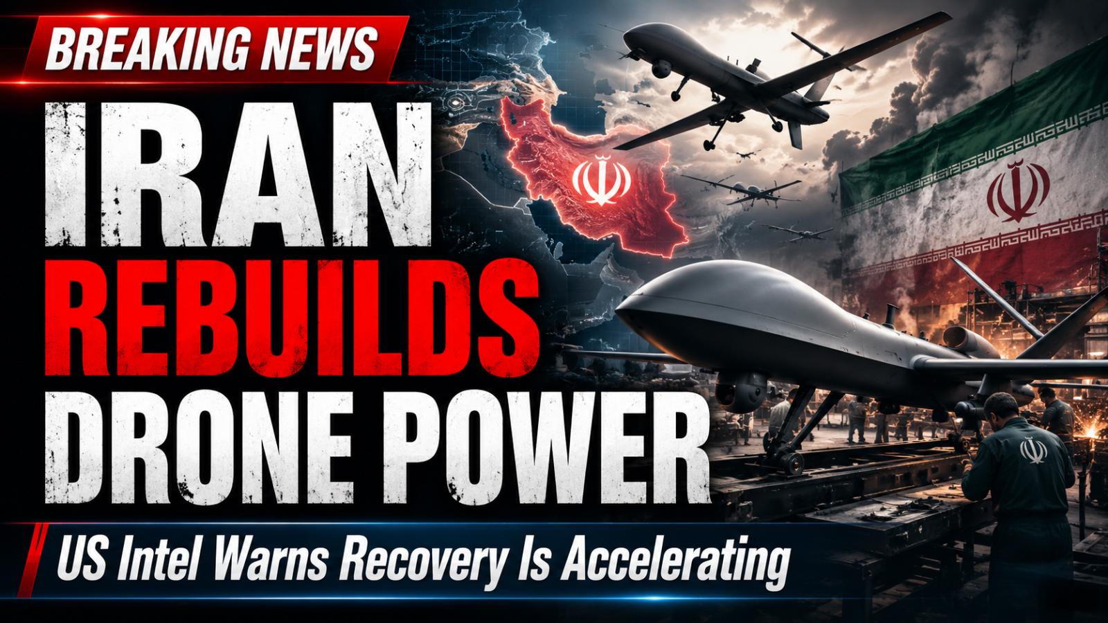US Intel Says Iran Rebuilding Drone Program Faster Than Expected