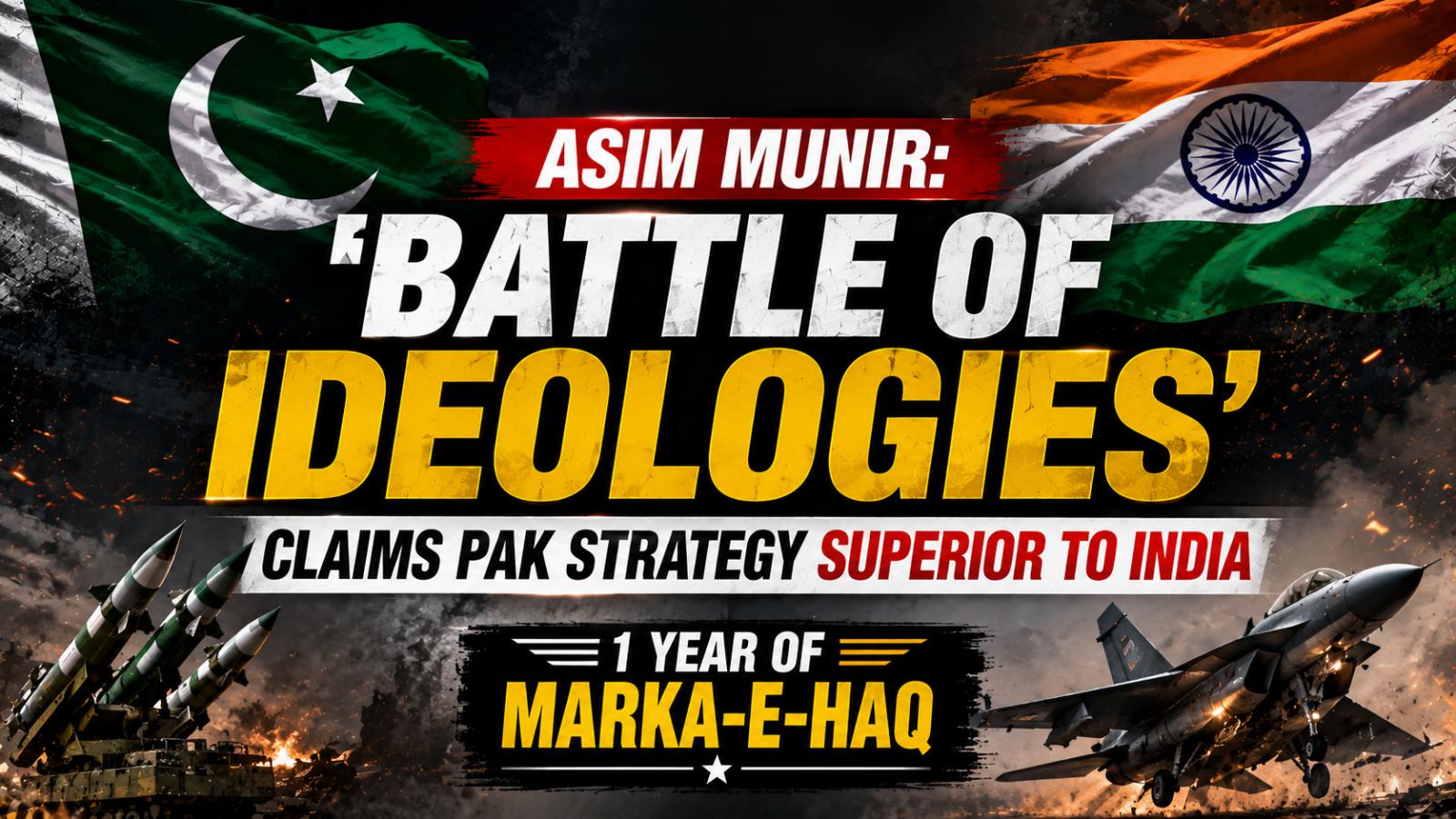 Pakistan Army Chief Asim Munir Calls India Conflict a Battle of Ideologies