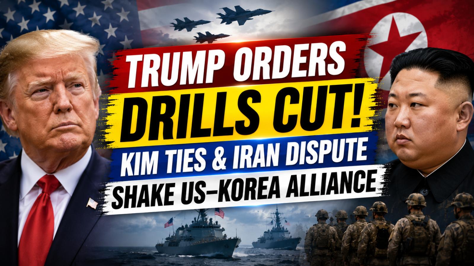 Trump Cuts US-South Korea Military Drills, Citing Kim Jong Un