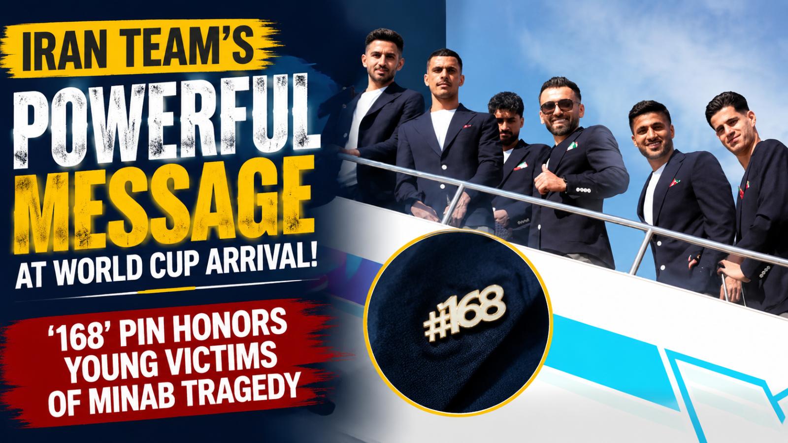Iran Football Team Honors Minab Victims With Pins