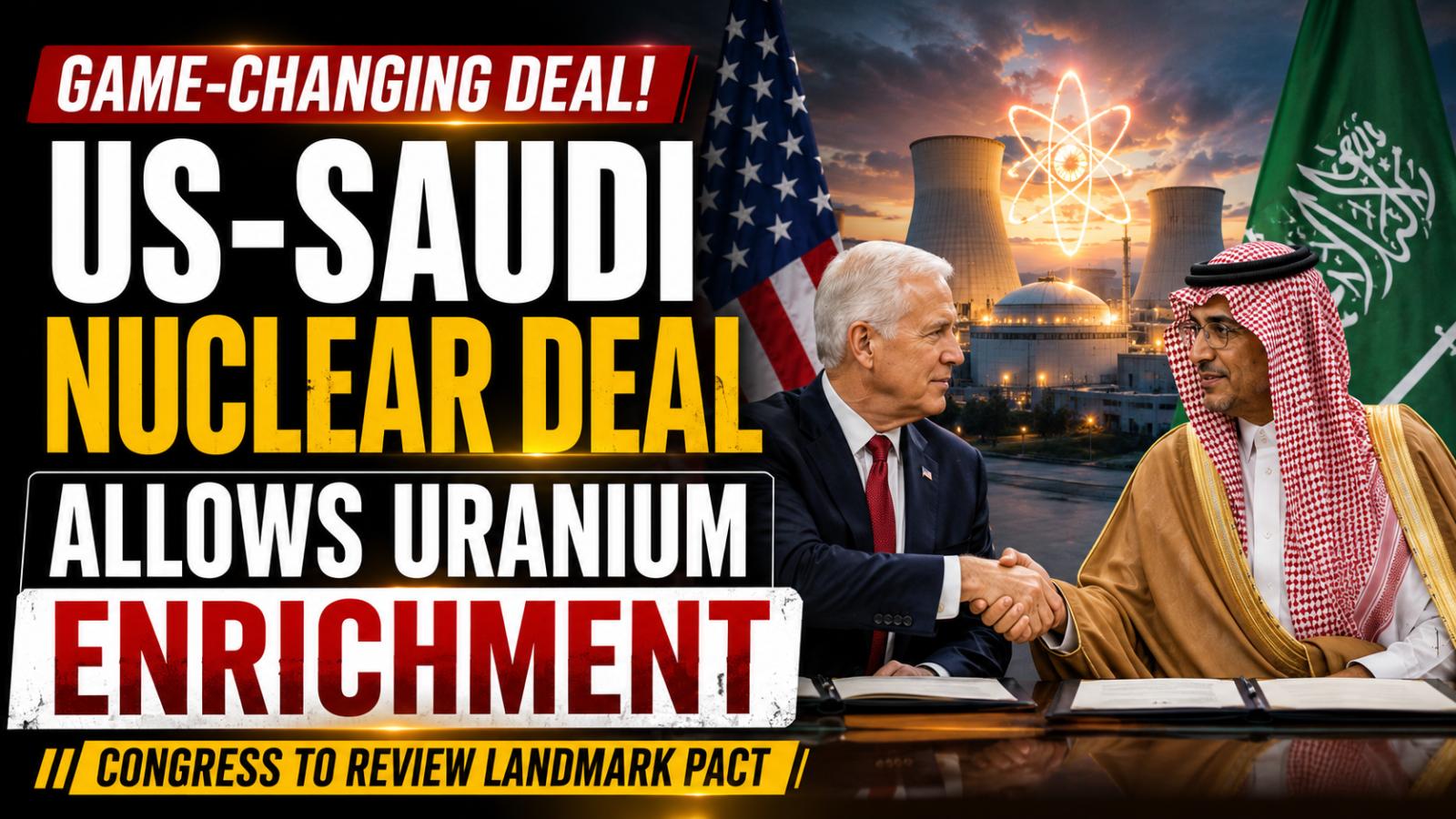 US-Saudi Nuclear Deal Allows Uranium Enrichment