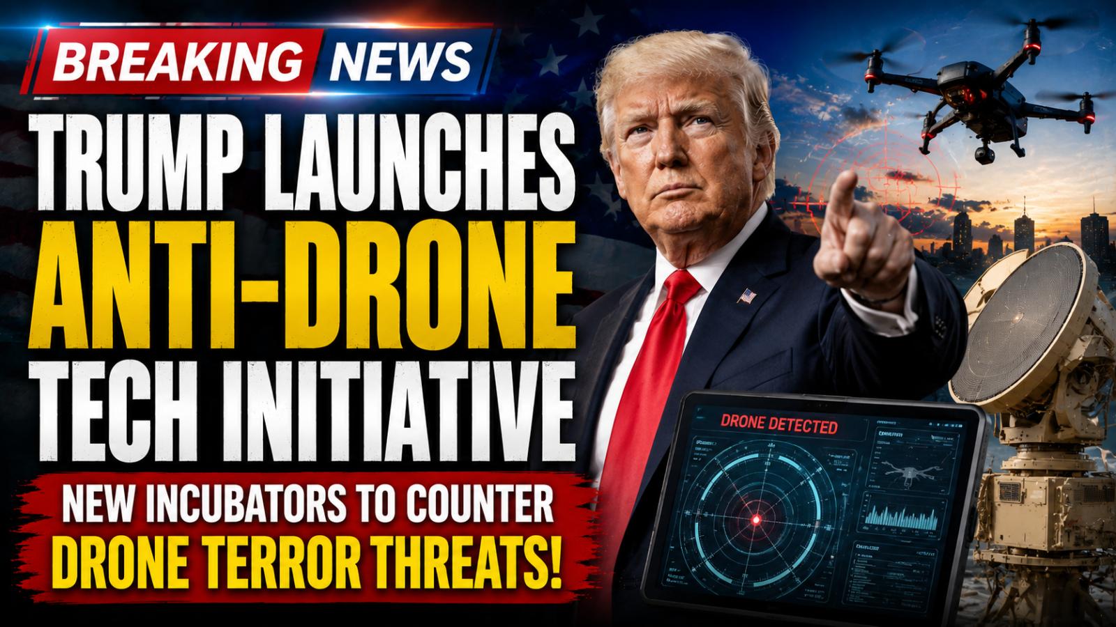 Trump Unveils Anti-Drone Technology Push Through US Incubators