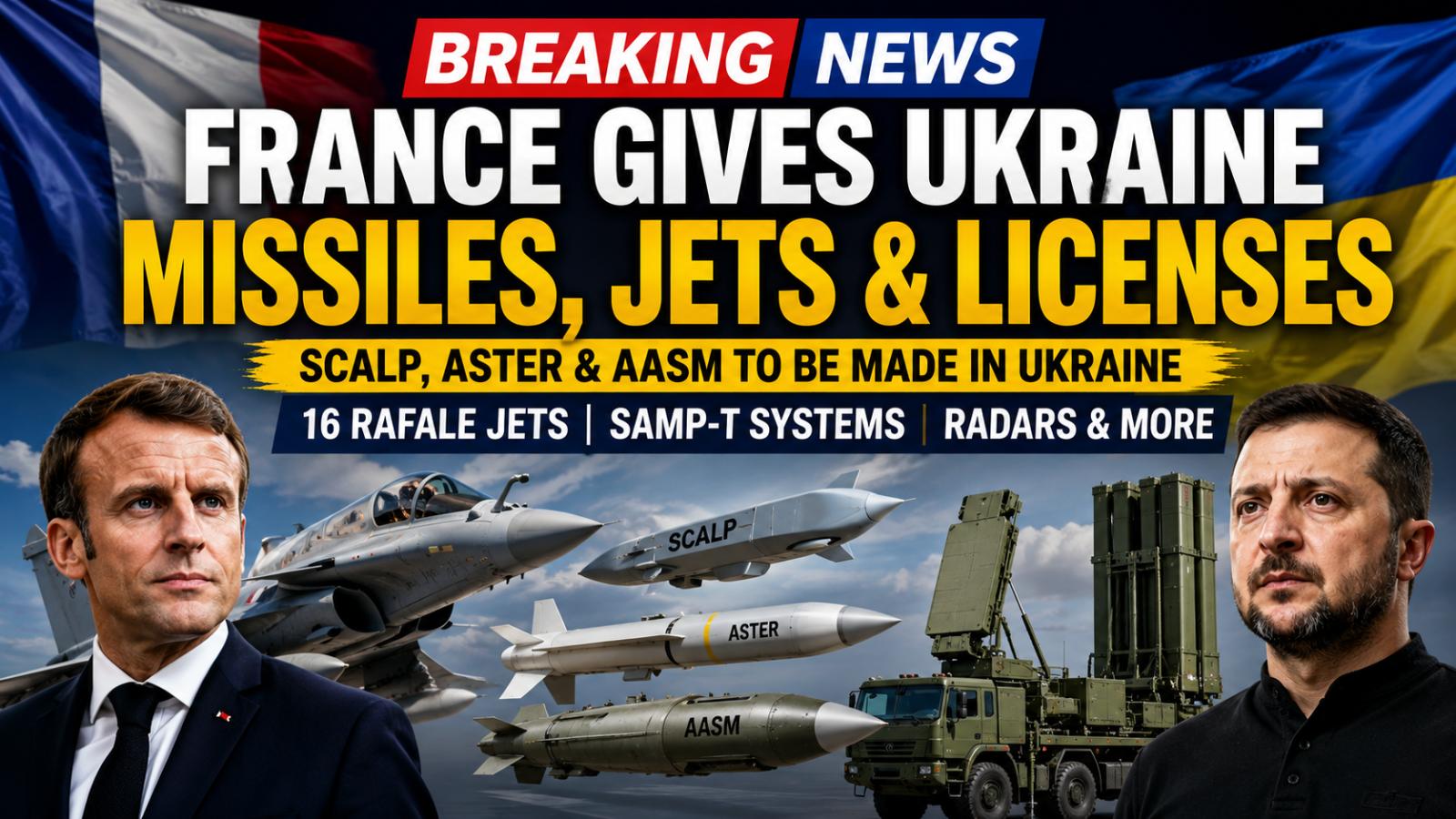 France Lets Ukraine Produce SCALP and Aster Missiles