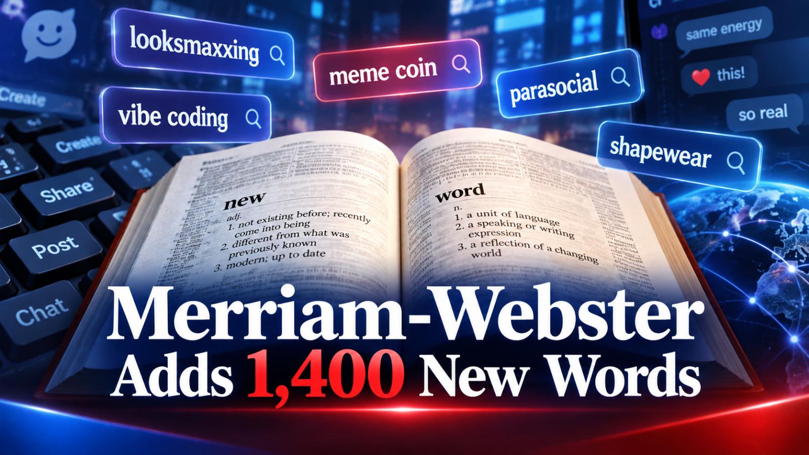 Merriam-Webster Adds 1,400 New Words in Major 2026 Update