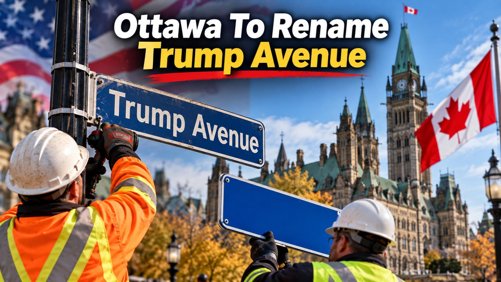Ottawa Trump Avenue renaming advances amid US-Canada tensions