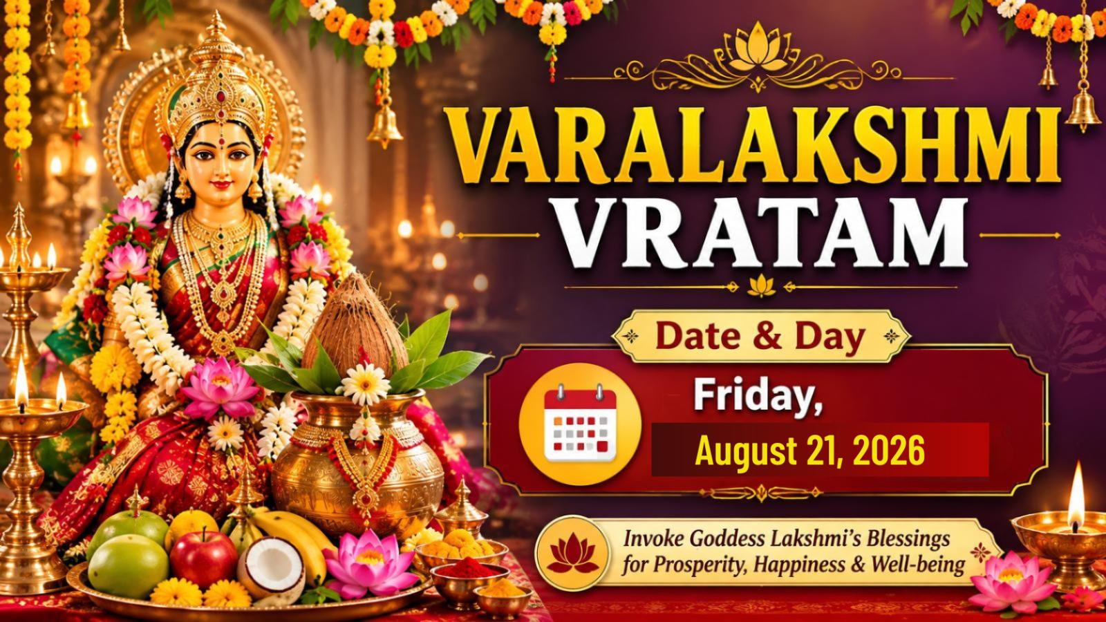Varalakshmi Vratam Guide: Puja, Traditions and Significance