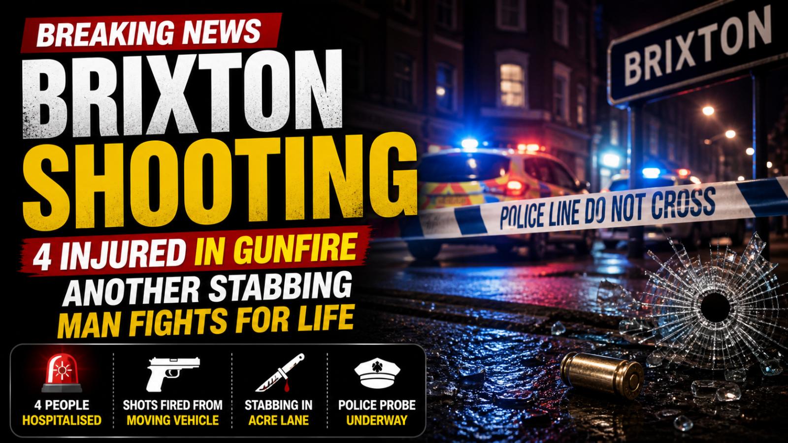 London Gunfire and Stabbing Incidents Leave Multiple Hospitalized