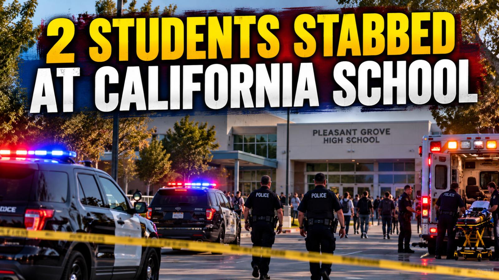 Two Students Stabbed at Pleasant Grove High School in California