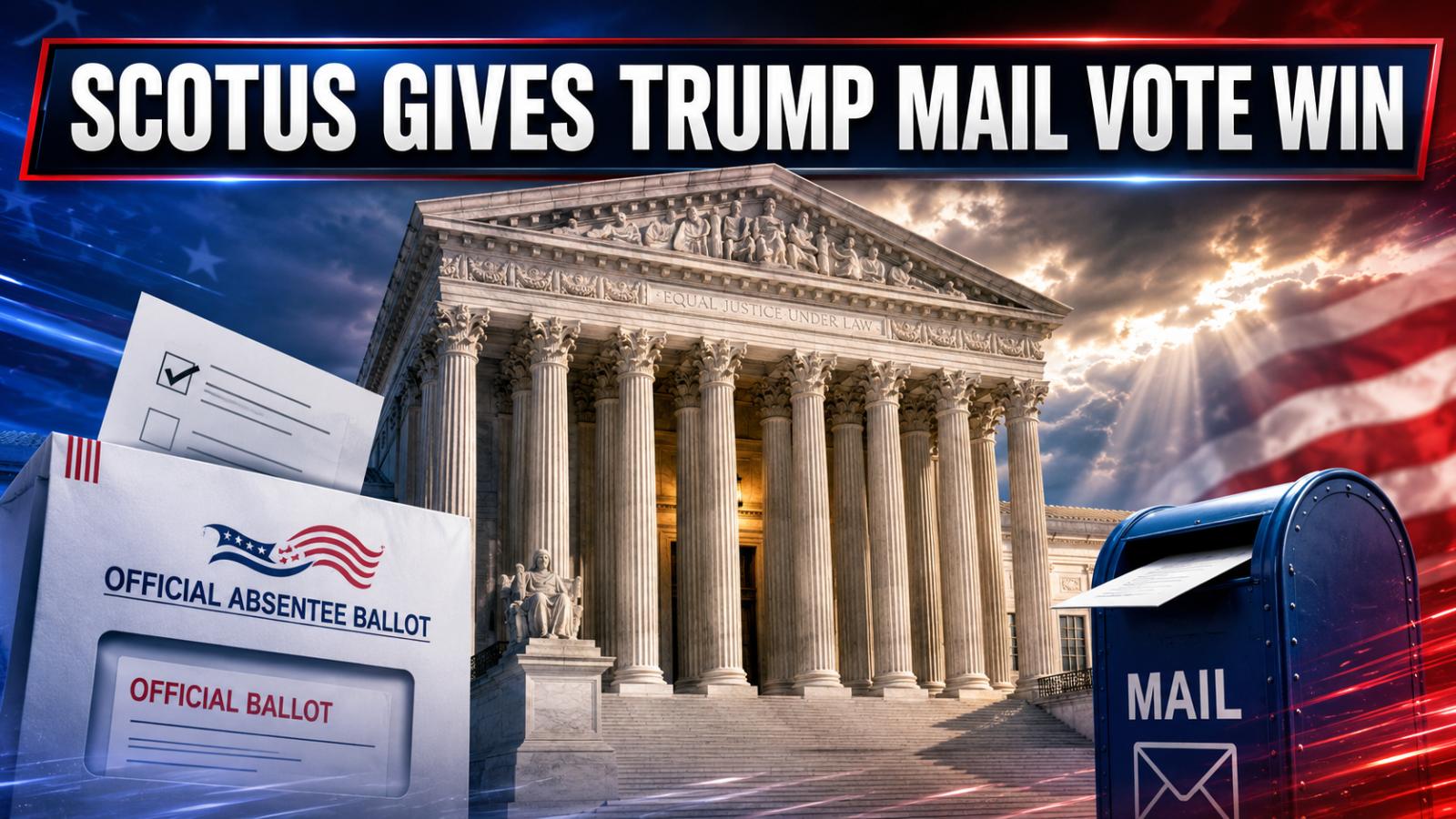 Trump Mail Voting Order Gets Temporary Supreme Court Win