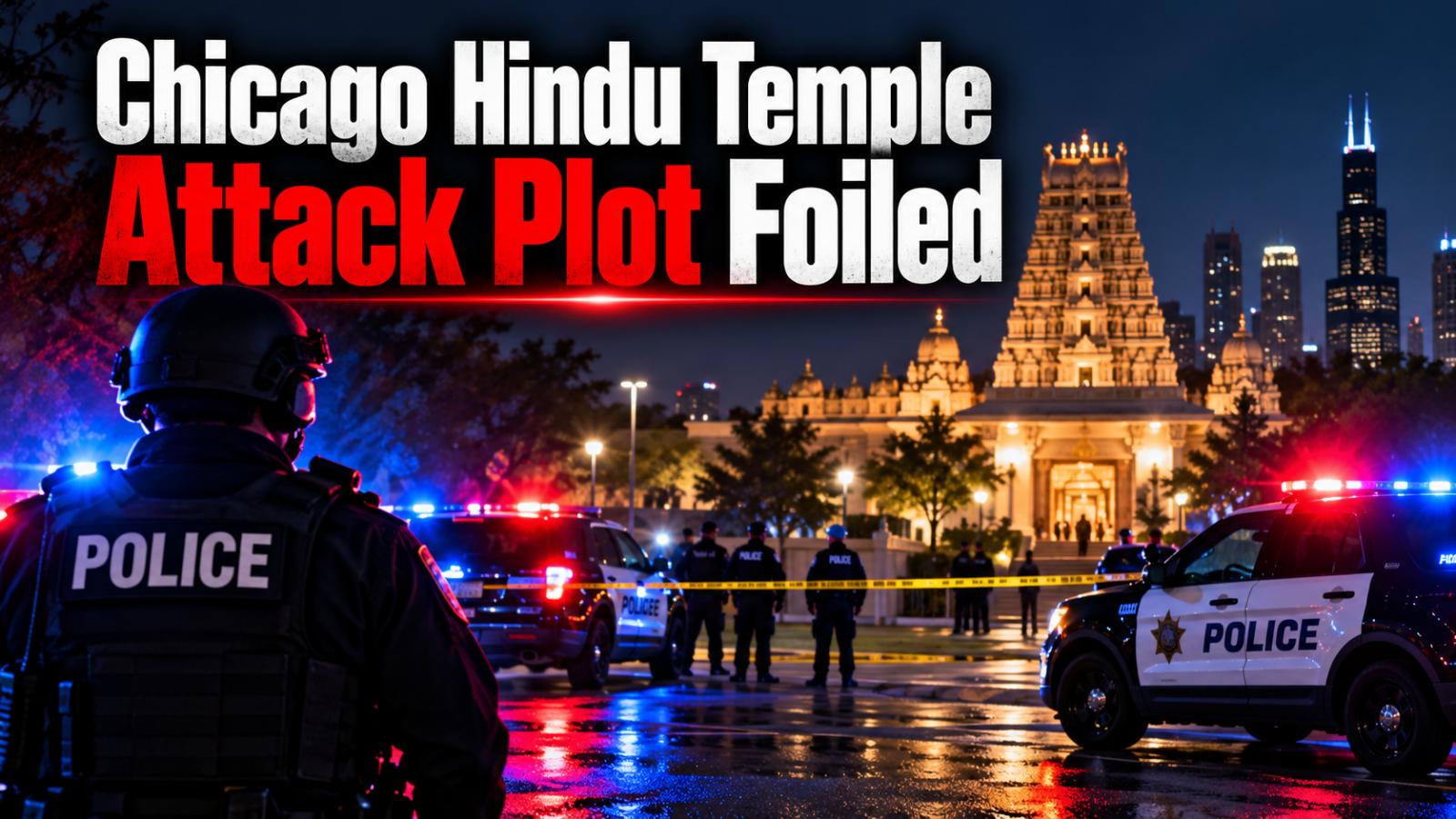 Chicago Hindu temple mass shooting plot foiled, police say