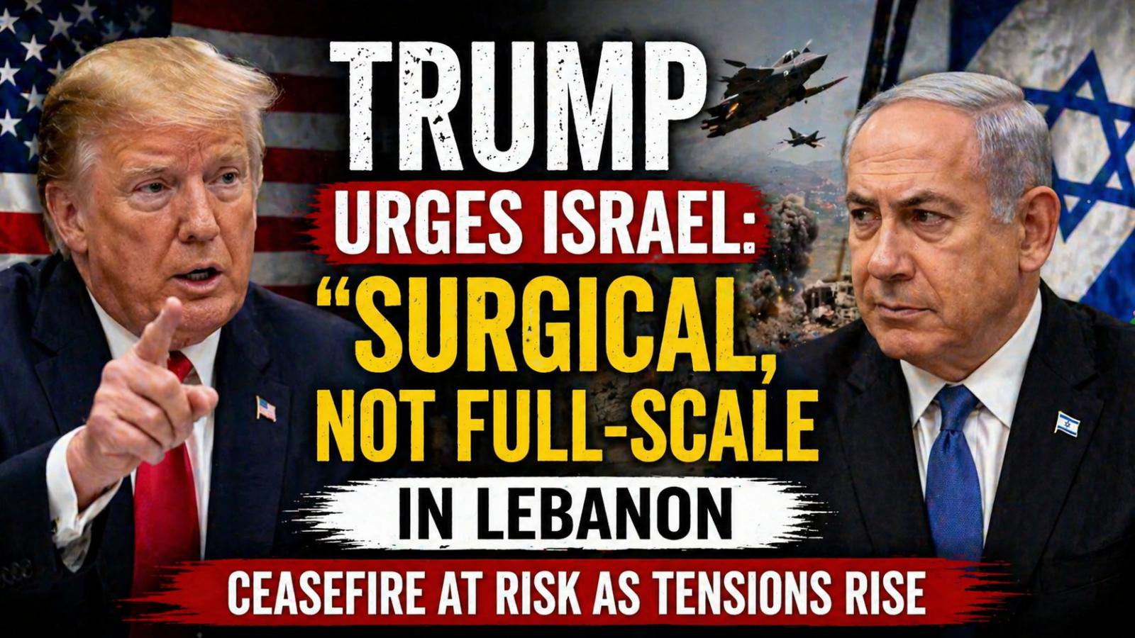 Trump Calls for “Surgical” Action as Israel-Hezbollah Conflict Intensifies
