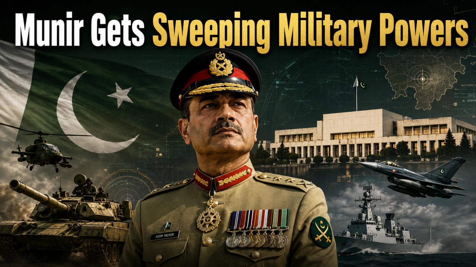 Asim Munir Powers Expand Under Pakistan Defence Forces Act