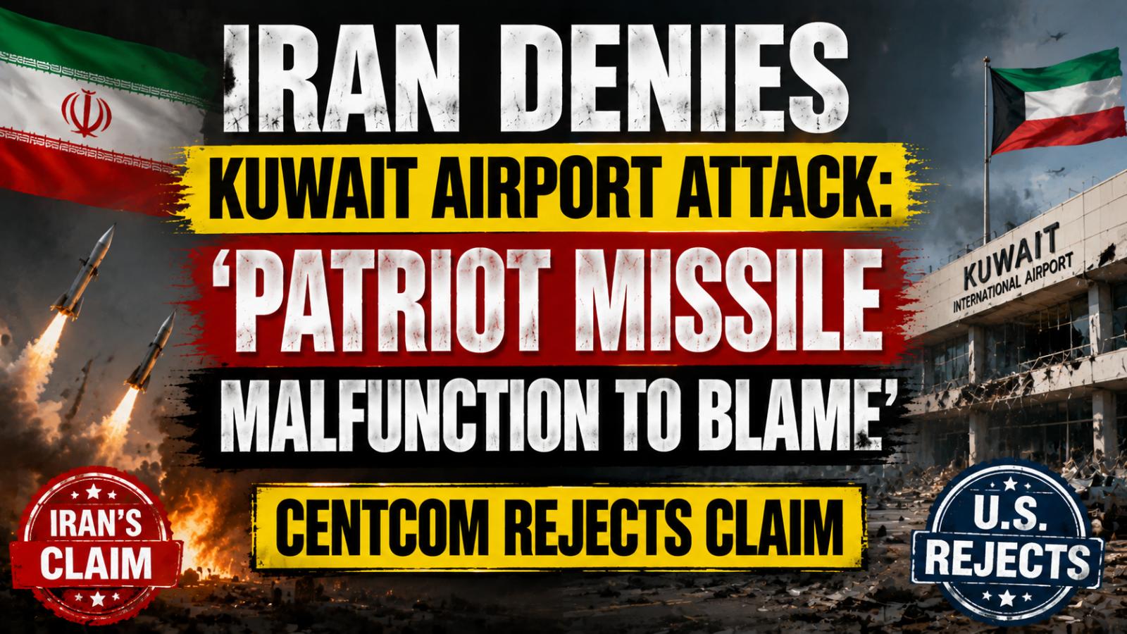 Iran Denies Kuwait Airport Attack, Blames Patriot Missile Malfunction