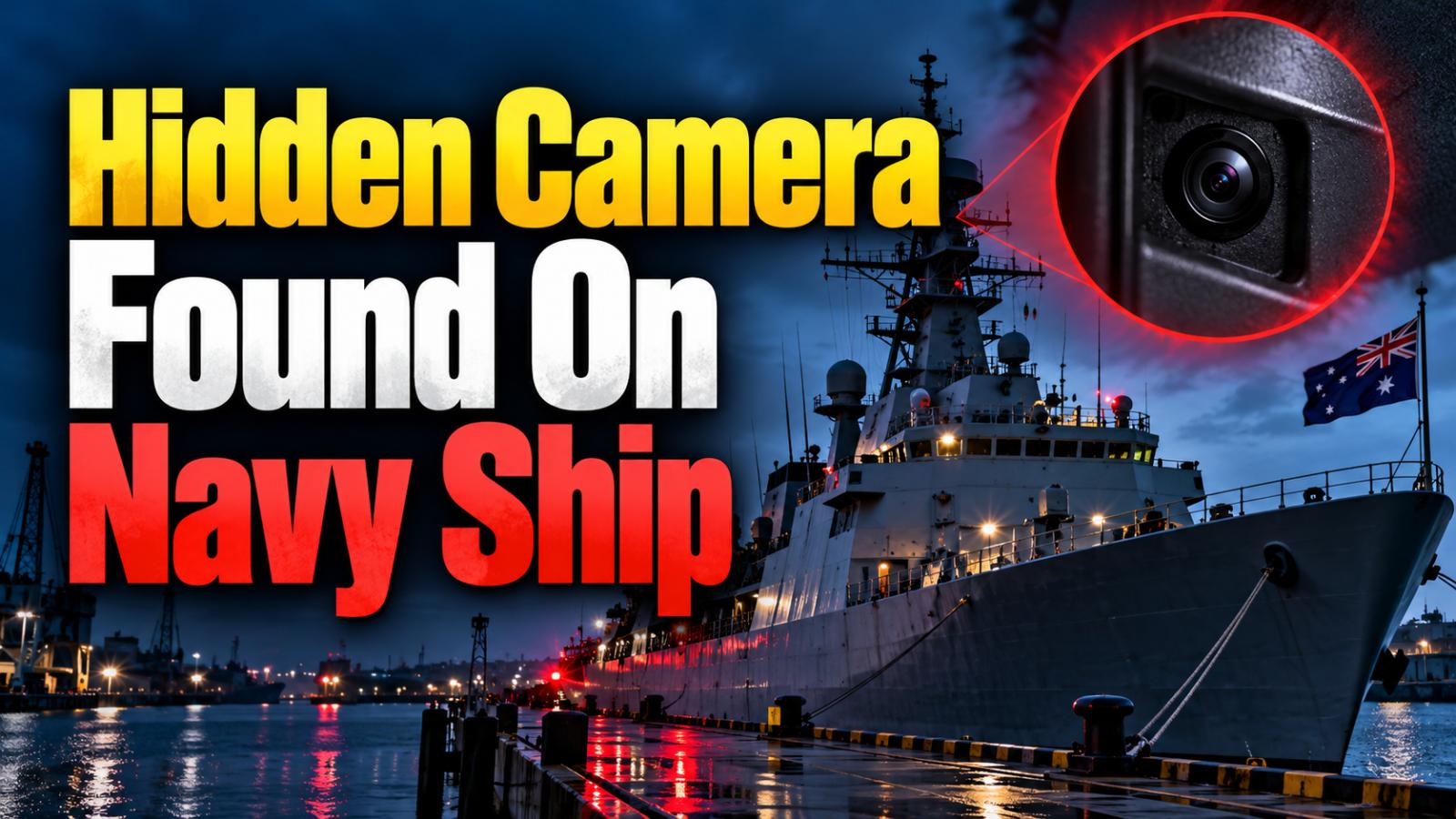 Hidden camera found aboard Australian Navy ship HMAS Leeuwin