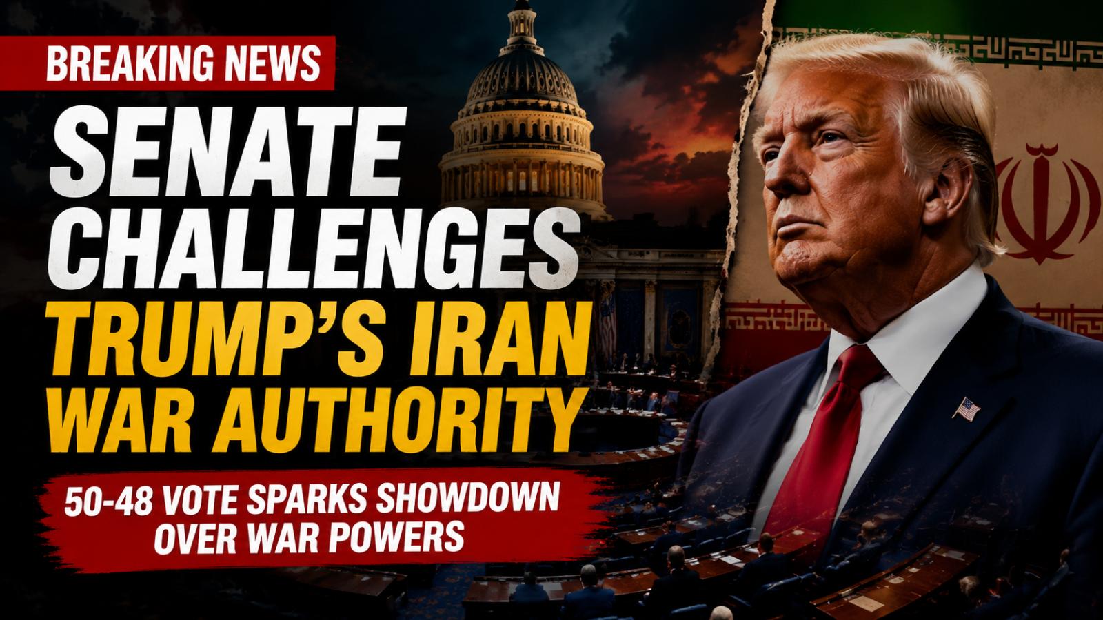 US Senate votes 50-48 to limit Iran conflict authority