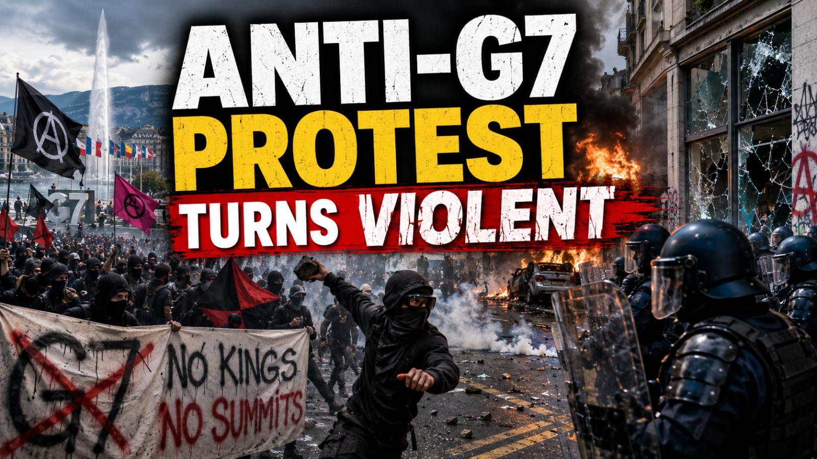 Anti-G7 Protest in Geneva Turns Violent Near Summit