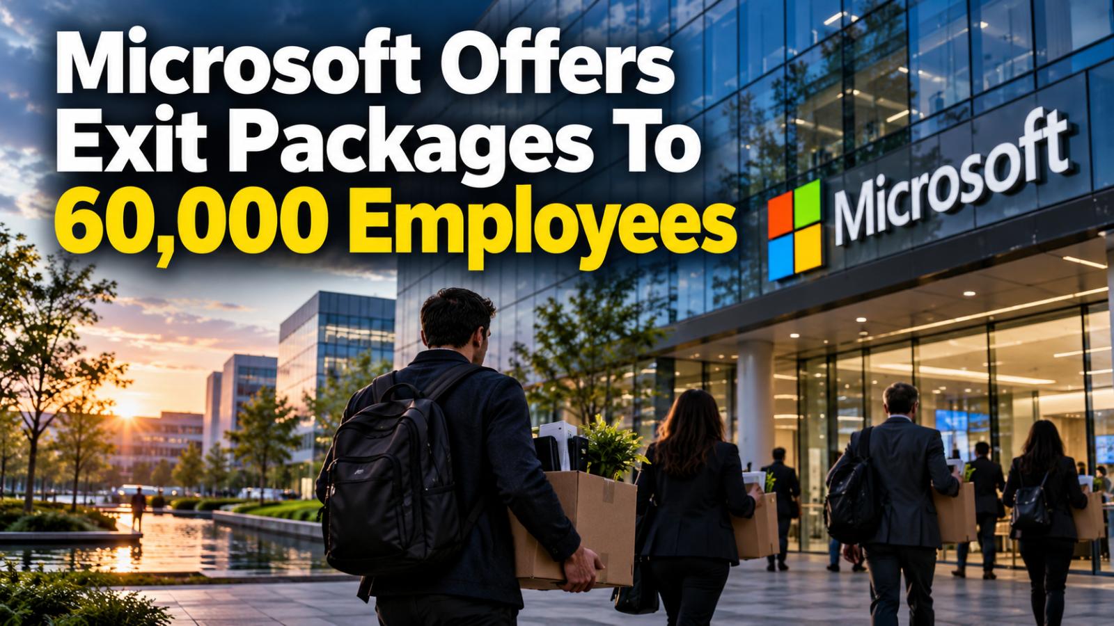 Microsoft Offers Voluntary Exit Packages to 60,000 Employees