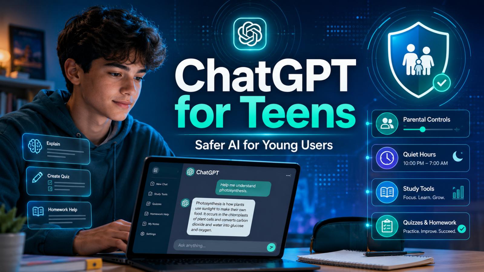 ChatGPT for Teens Launches With New Safety and Learning Tools