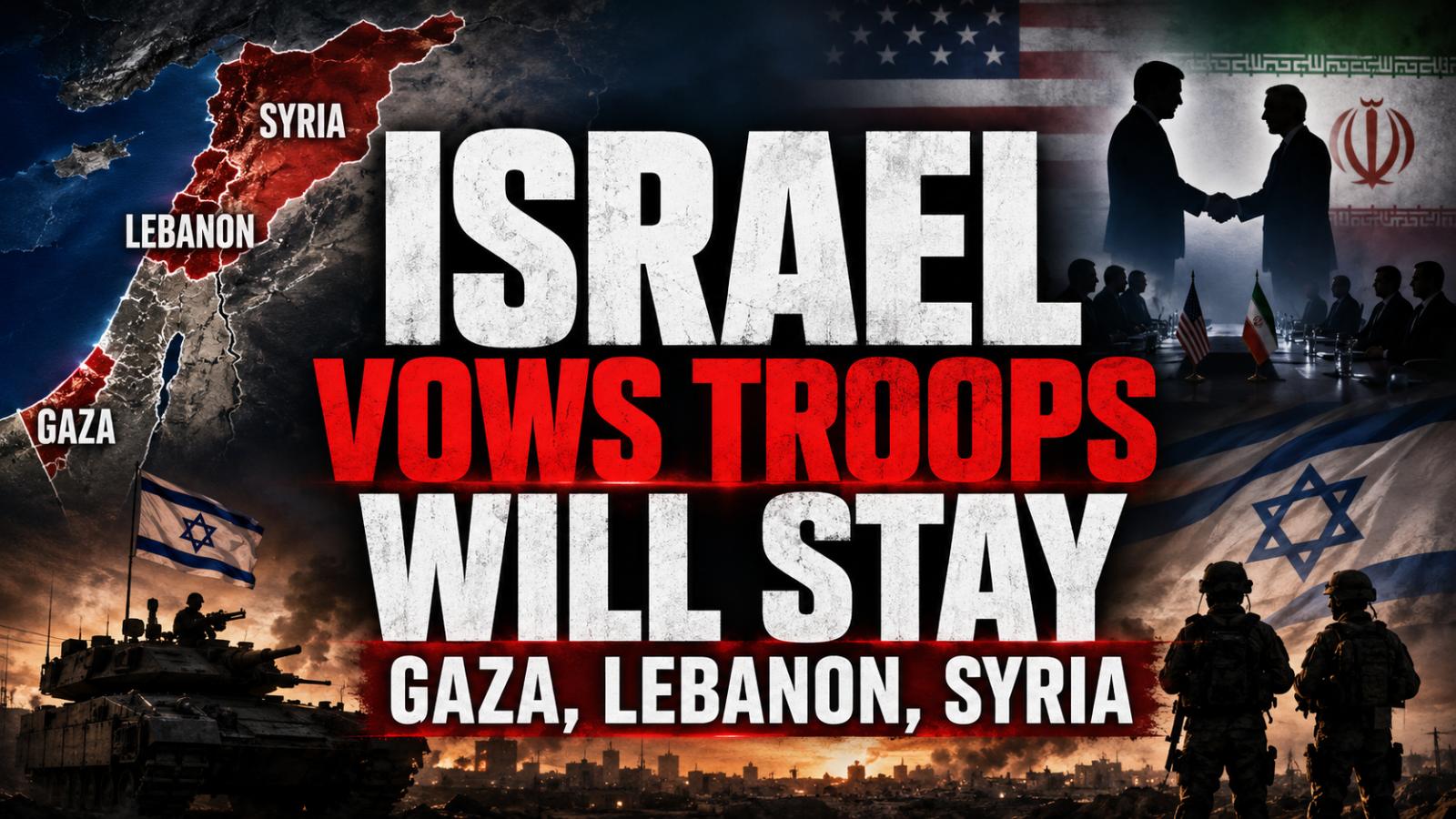 Israel Says Troops Will Stay in Gaza, Lebanon and Syria