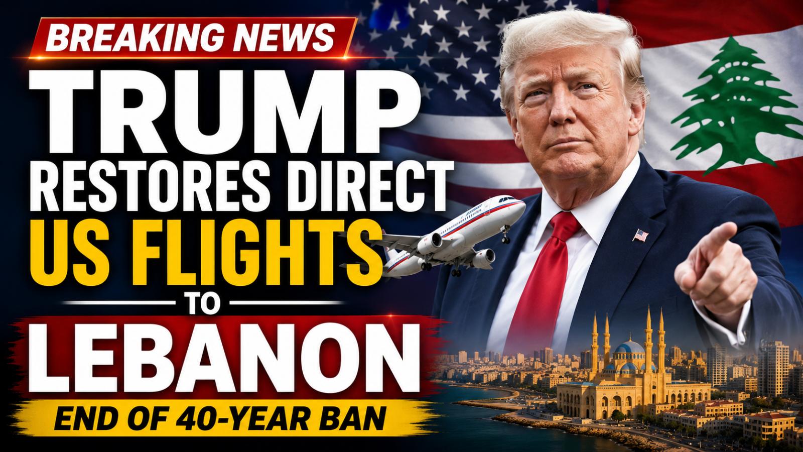 Trump Restores Direct US Flights to Lebanon After 40 Years