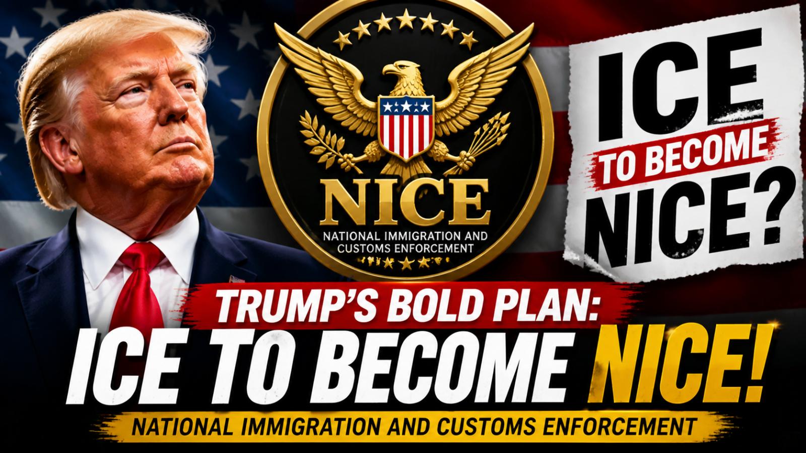 Trump Supports Proposal to Rename ICE to NICE Amid Immigration Debate