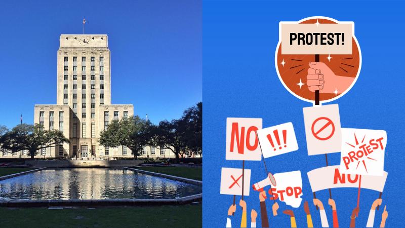 Houston Protest at City Hall Highlights Immigration Concerns Amid Policy Debate