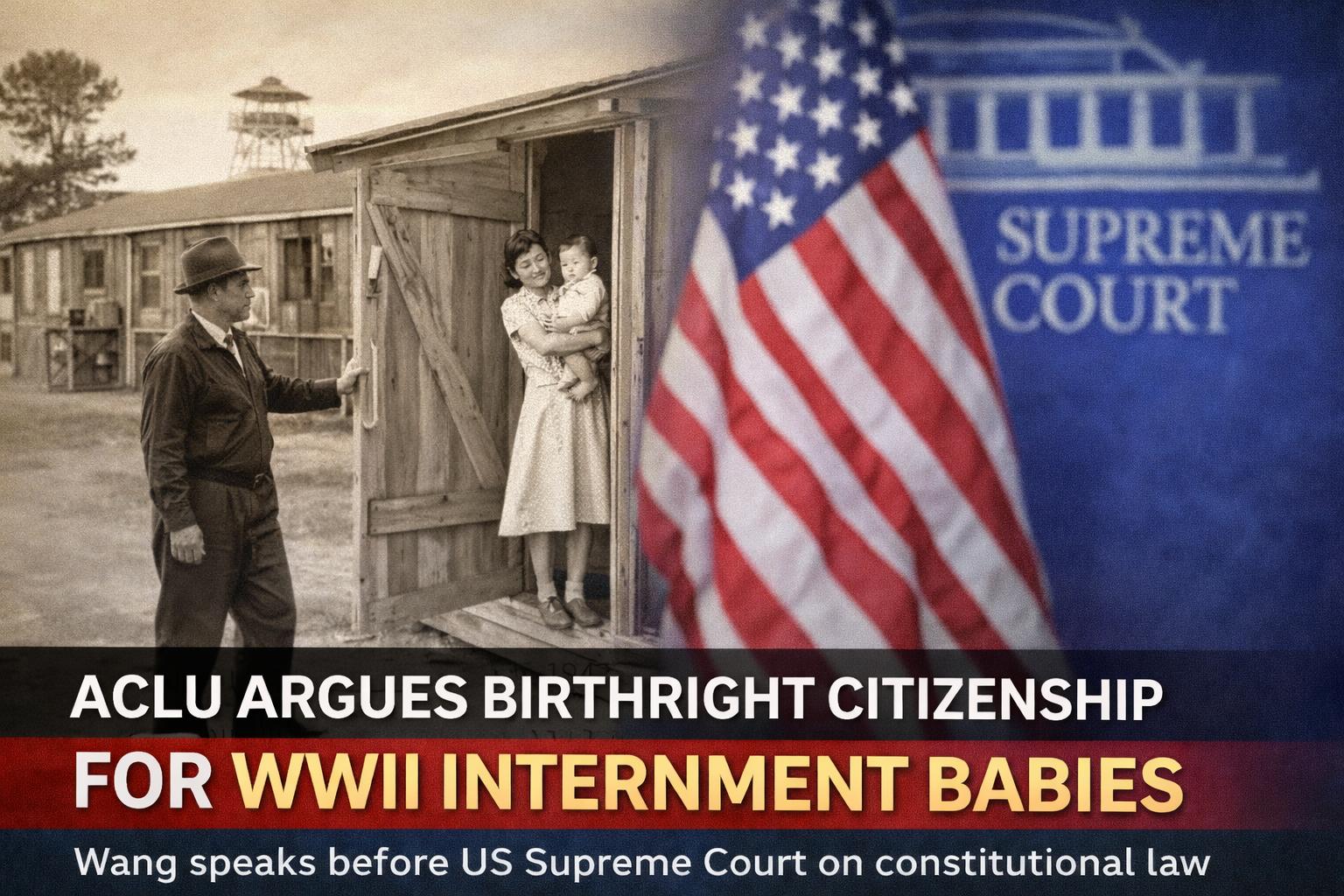 ACLU argues birthright citizenship using WWII internment example