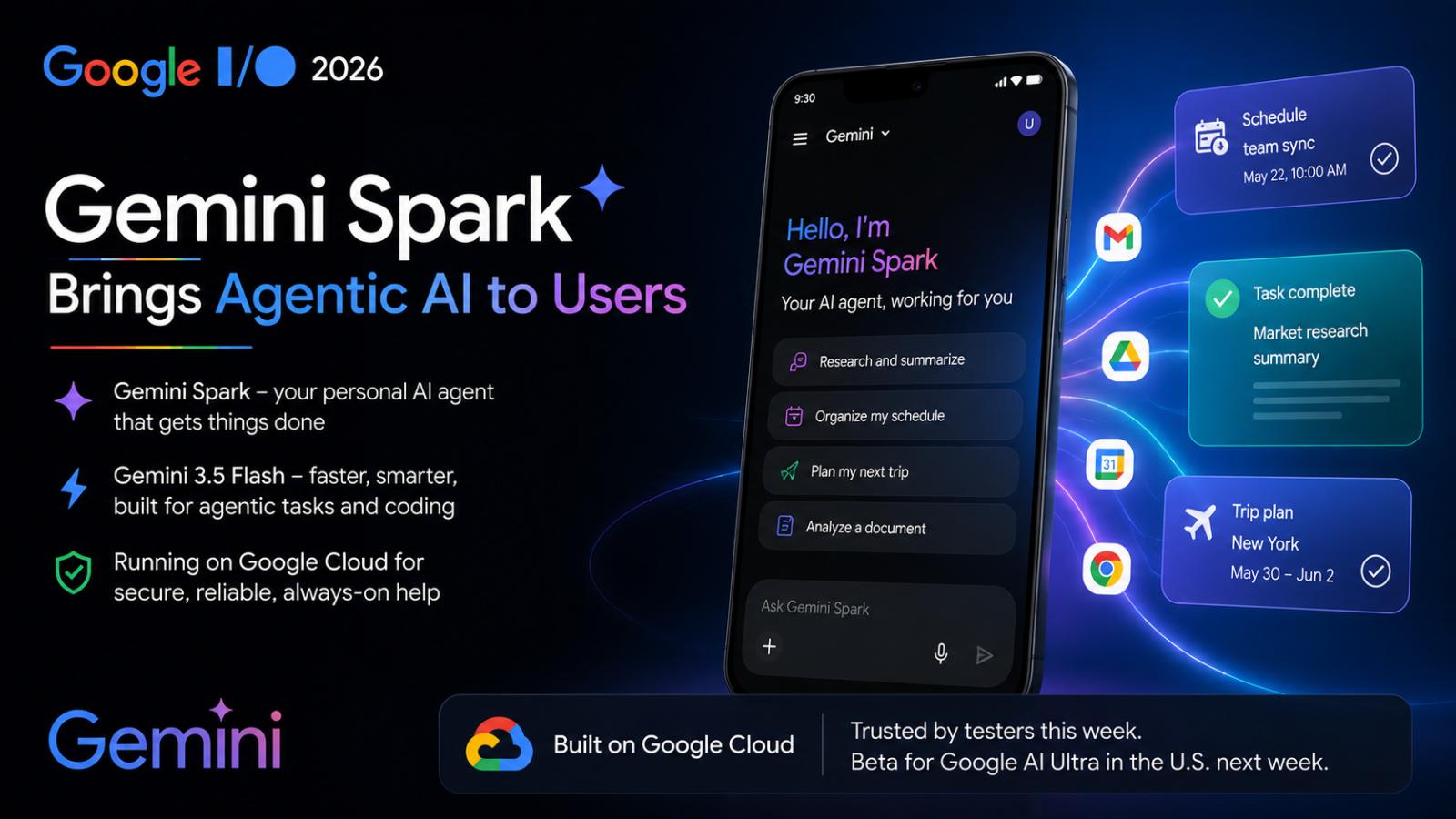 Google I/O 2026: Gemini Spark Brings Agentic AI to Users