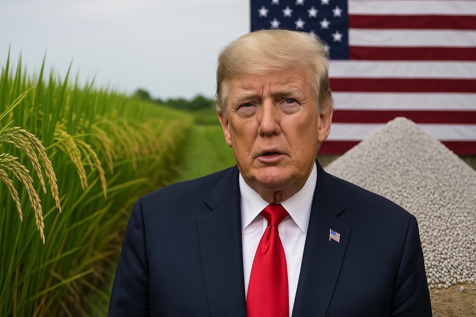 Trump signals new tariffs on Indian rice and Canadian fertiliser amid farmer concerns