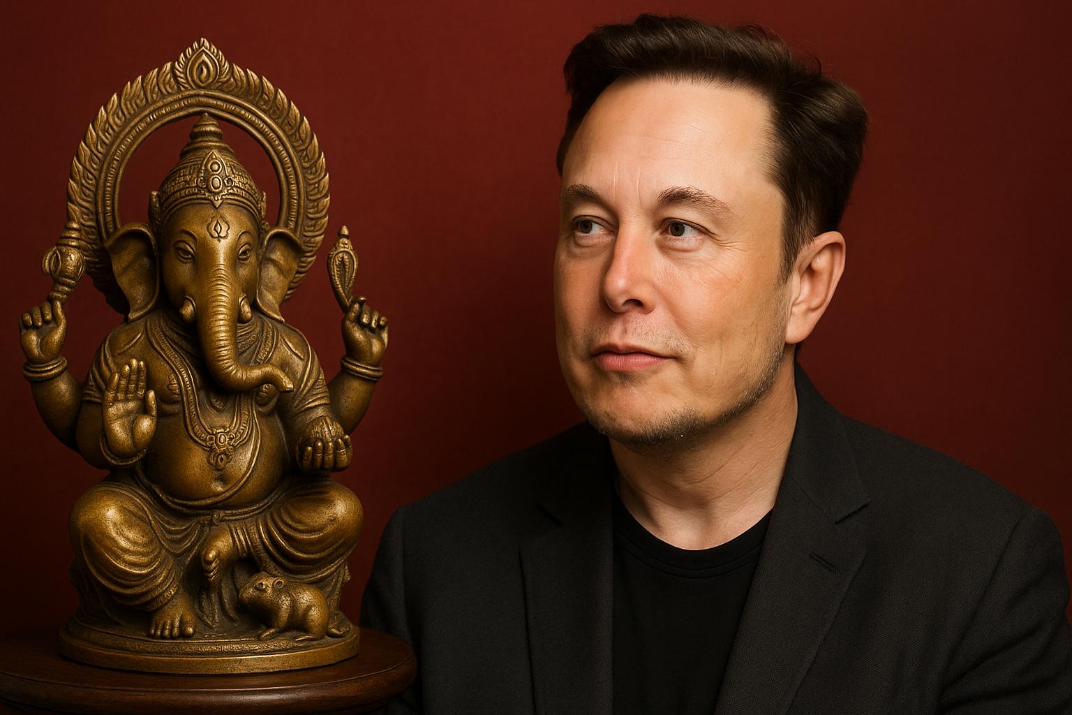 Grok AI identifies Lord Ganesha in Elon Musk’s post, showcasing cultural accuracy