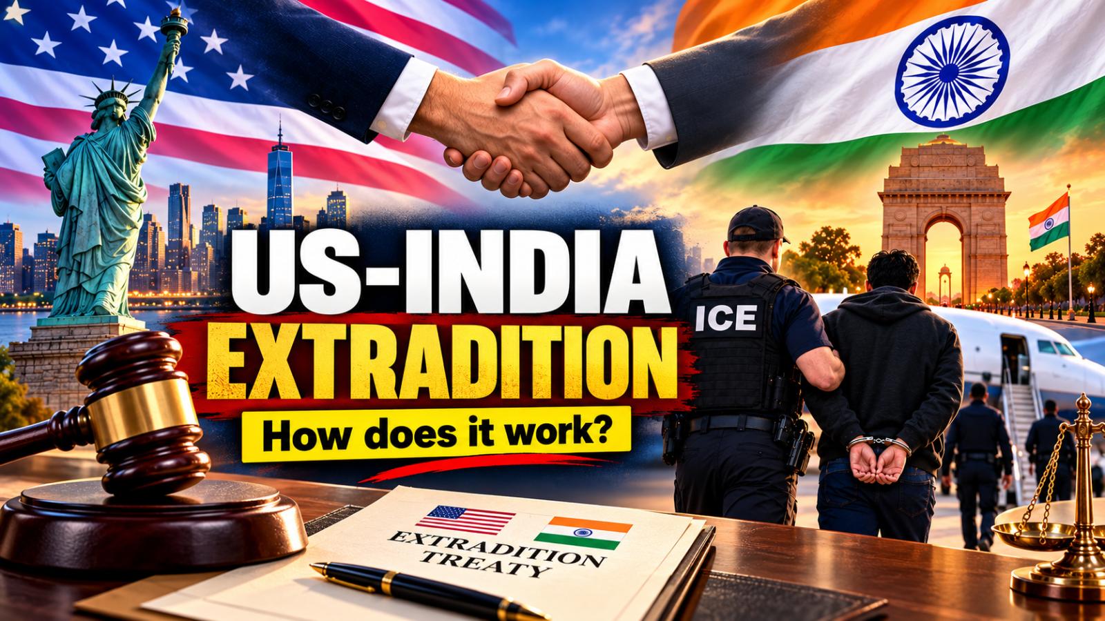 How does extradition from the US to India work?