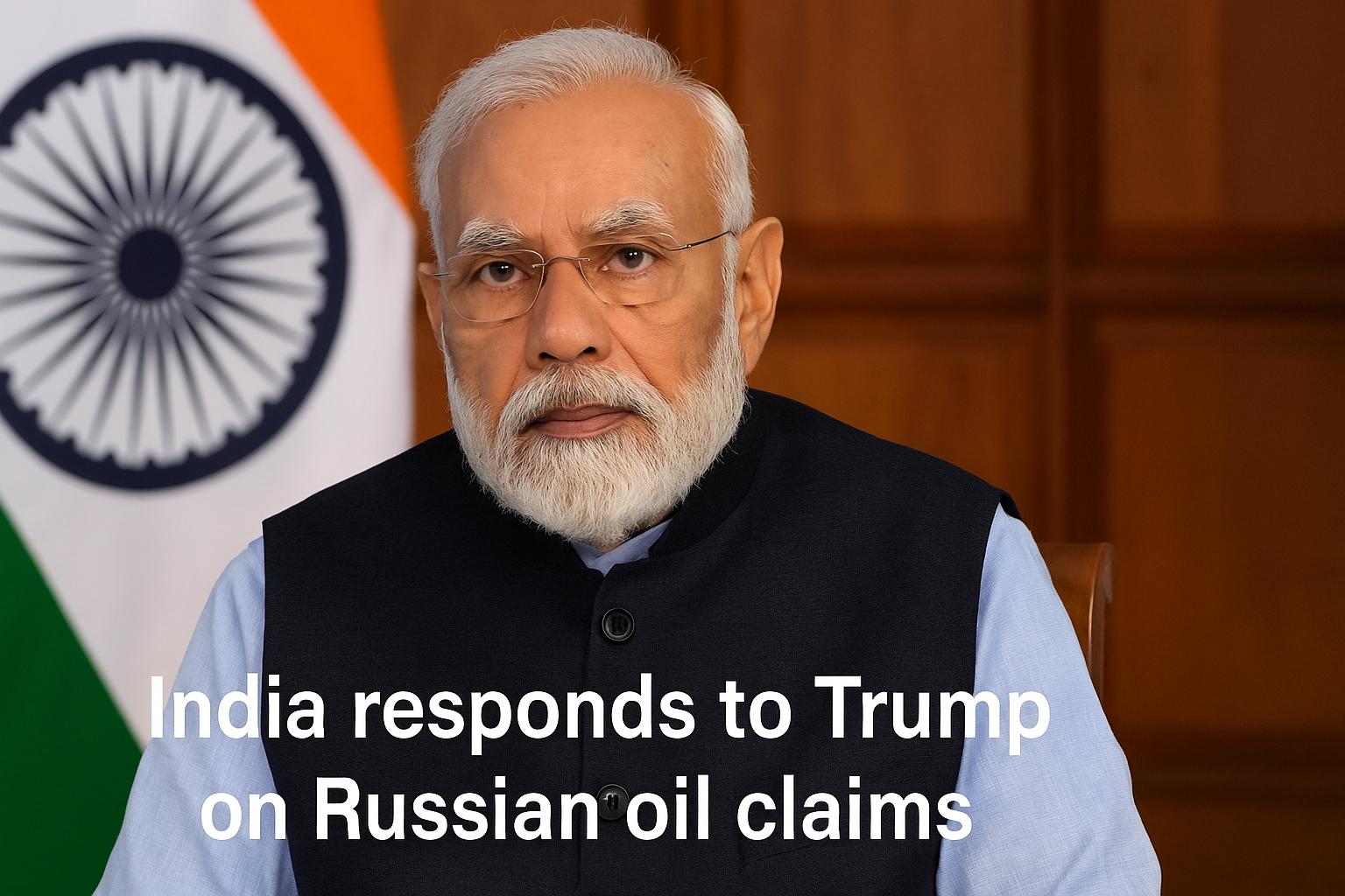 India responds to Trump’s claim about ending Russian oil imports