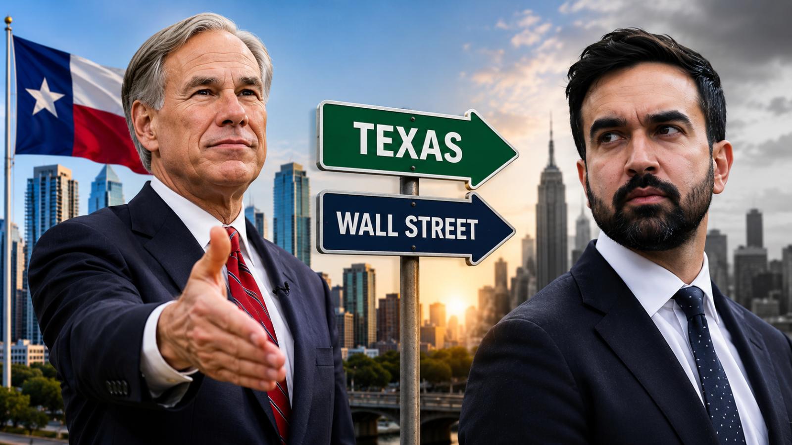 Greg Abbott Courts Wall Street as Mamdani Backlash Hits NYC
